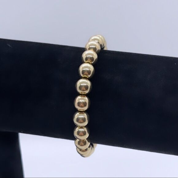 NWT Wool + Pepper Co. Gold Beaded Bracelet - Picture 4 of 5